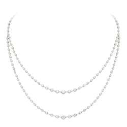 Breathtaking Diamond 18K White Gold Necklace for Her
