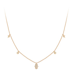 Breathtaking Diamond 18K Yellow Gold Necklace for Her
