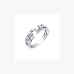 Fashion Diamond White Gold 18 Karat Ring