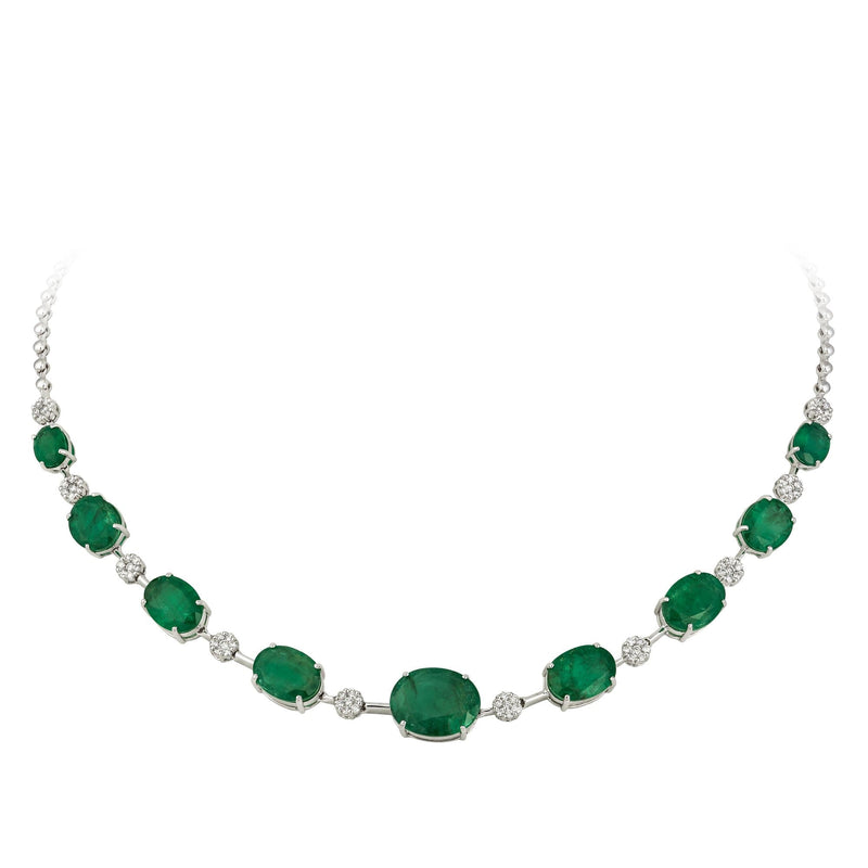 Breathtaking Diamond 18K White Gold Necklace for Her
