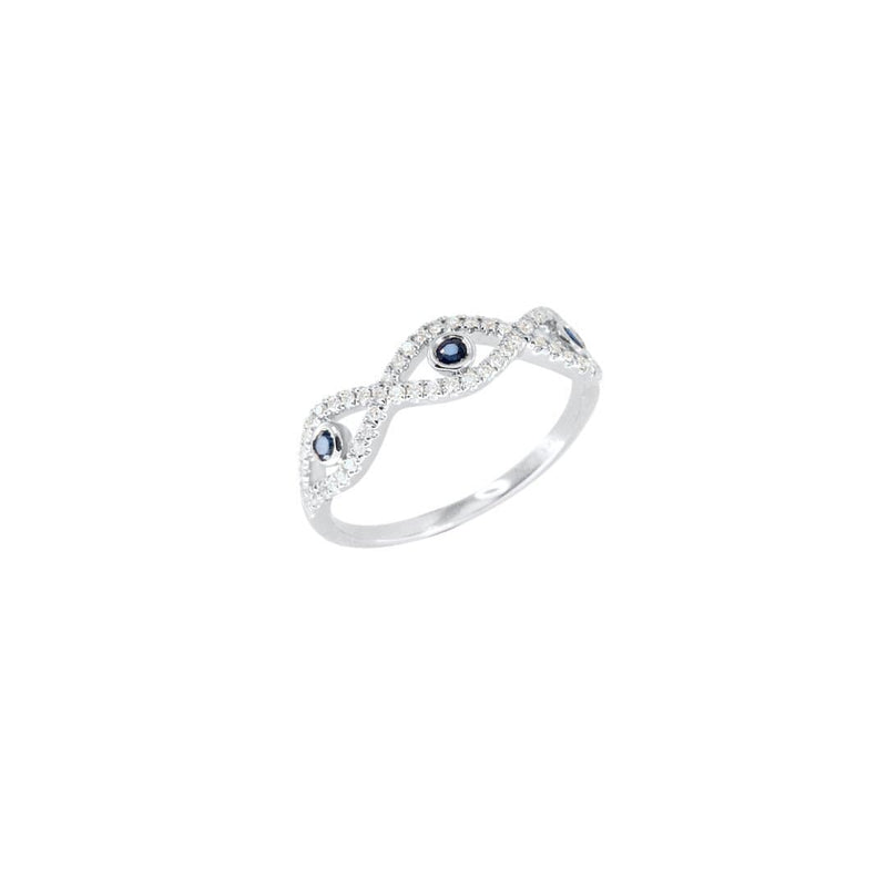 Evil Eye Infinity Gold Ring - Natkina
