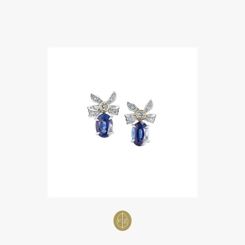 Fabergé Alix Blue Sapphire Imperial Collection Earrings - Natkina