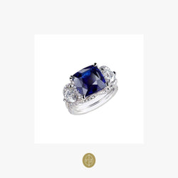 Fabergé Collection Three Colors of Love Gubelin Cert 6.01 Carat Sapphire Ring - Natkina