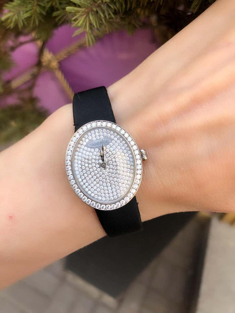 Fabergé Timepieces Anastasia Diamonds Ladies 18 Karat White Gold Watch - Natkina