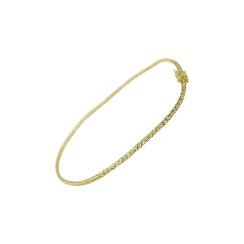Fine Jewelry Diamond Yellow Gold Tennis Bracelet - Natkina