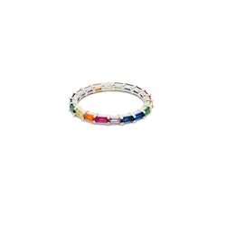Fine Rainbow Silver Ring
