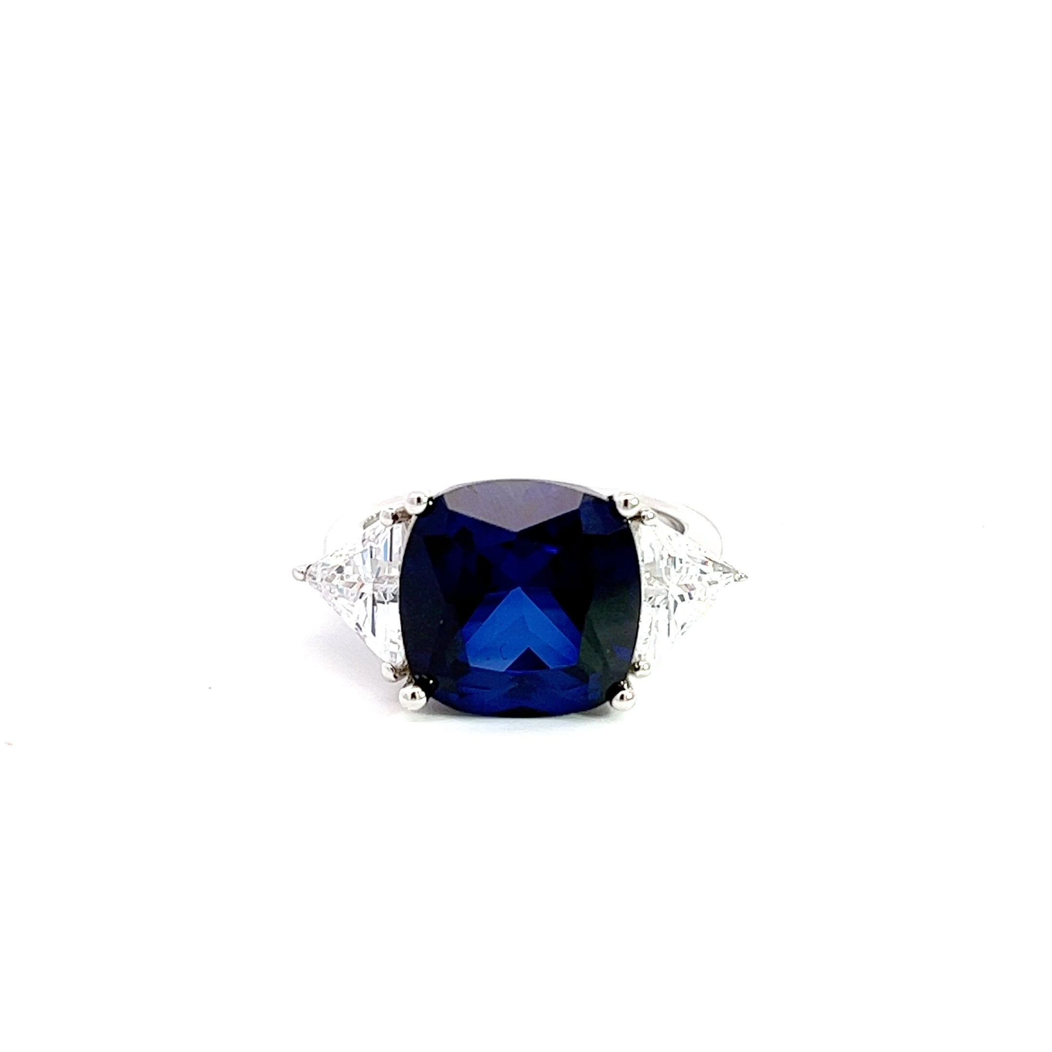 Coussin à coussin imitation diamant anneau argenté karolina