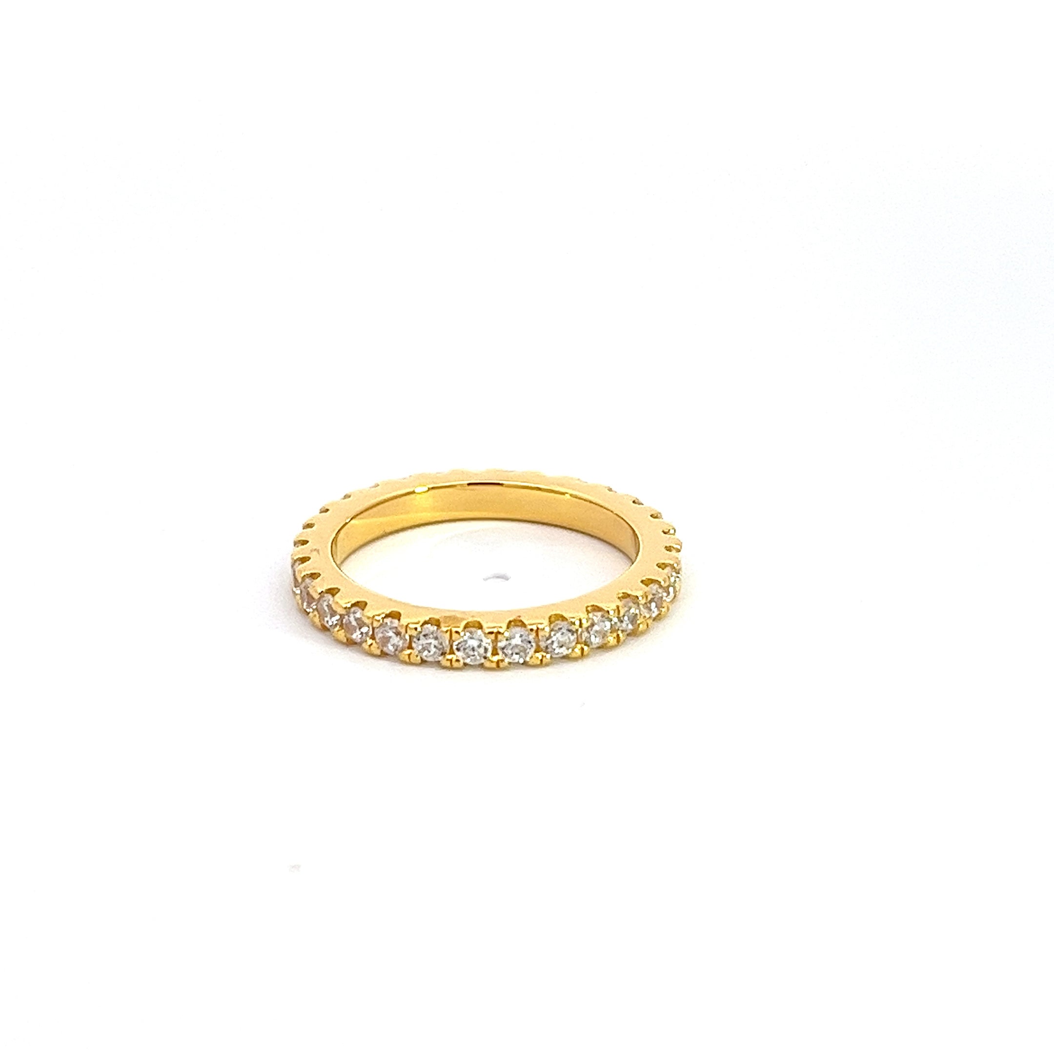 Fine Yellow Gold Plated Silver Ring