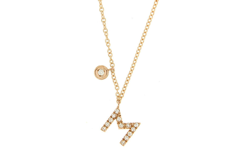 Personalized Diamond Necklace & Diamond Charm - Natkina