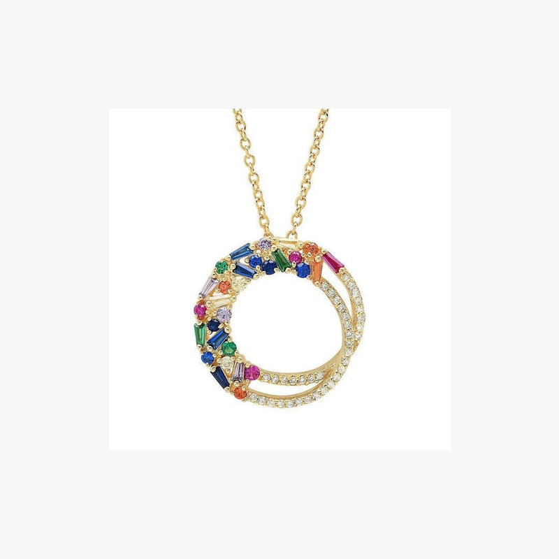 Round Rainbow necklace - Natkina