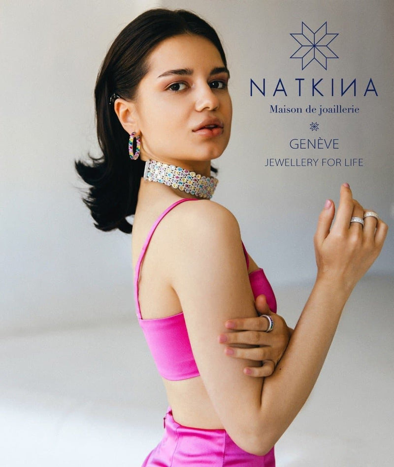 Triangle big Creole Earrings - Natkina